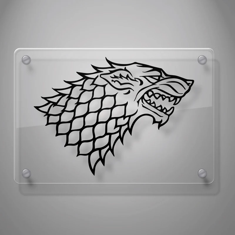 Автомобильные наклейки Starks баннер из игры Трон Наклейка Стикер для окна