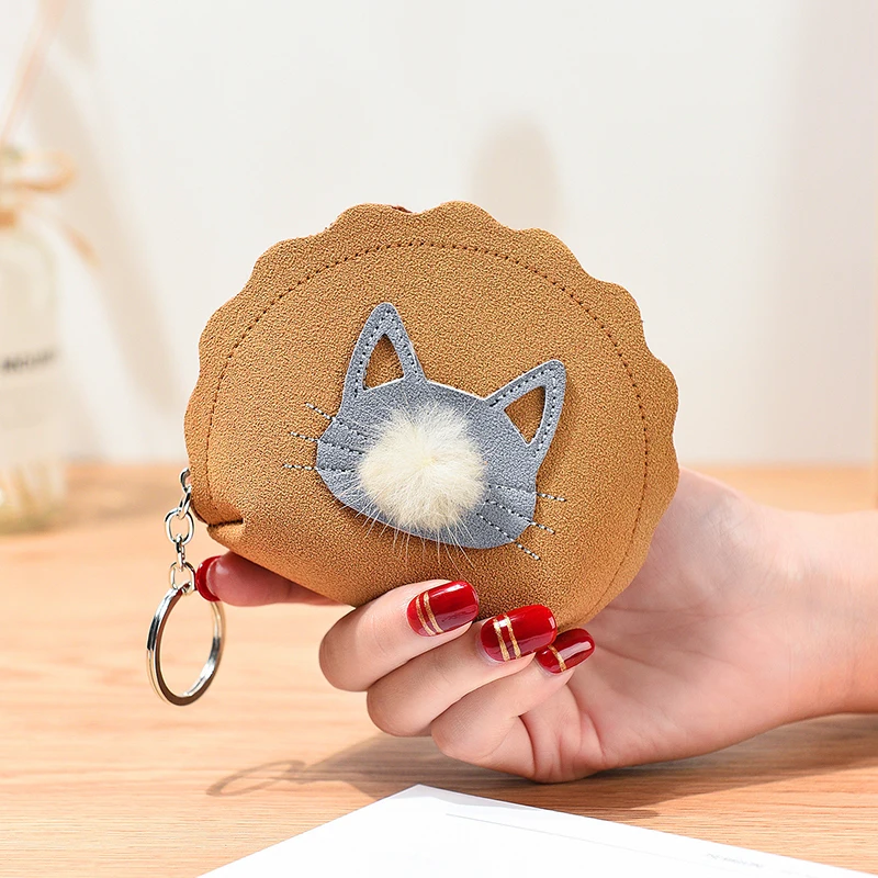 Мини-кошелек XZP на молнии маленькие кошельки для мелочи с изображением животных