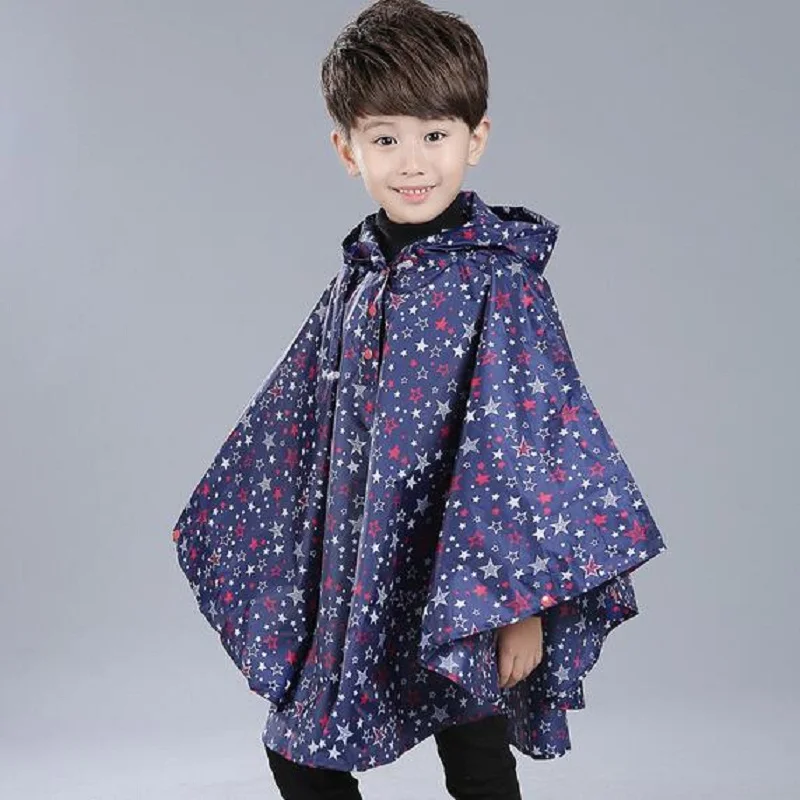 WINSTBROK плащ-дождевик из жаккардовой ткани детская непромокаемая одежда с