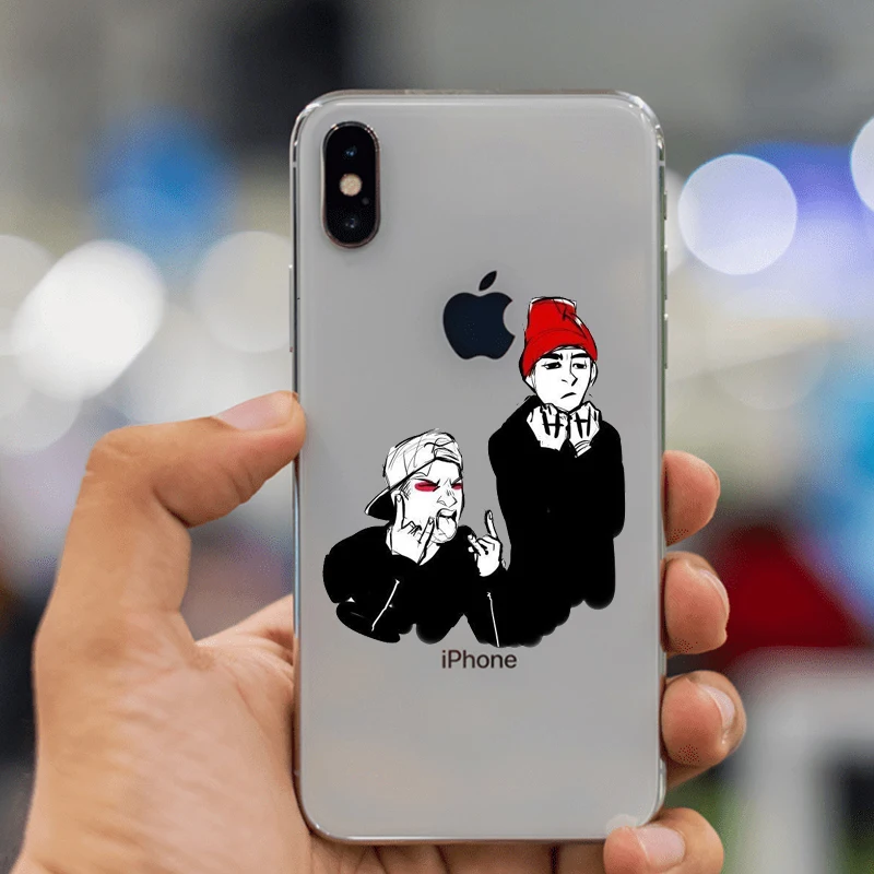 Черный мягкий чехол для телефона Twenty One Pilots для iphone XS MAX XR 7 8 8plus 6s X Fundas 21 Band collage Coque Fundas Shell Capa