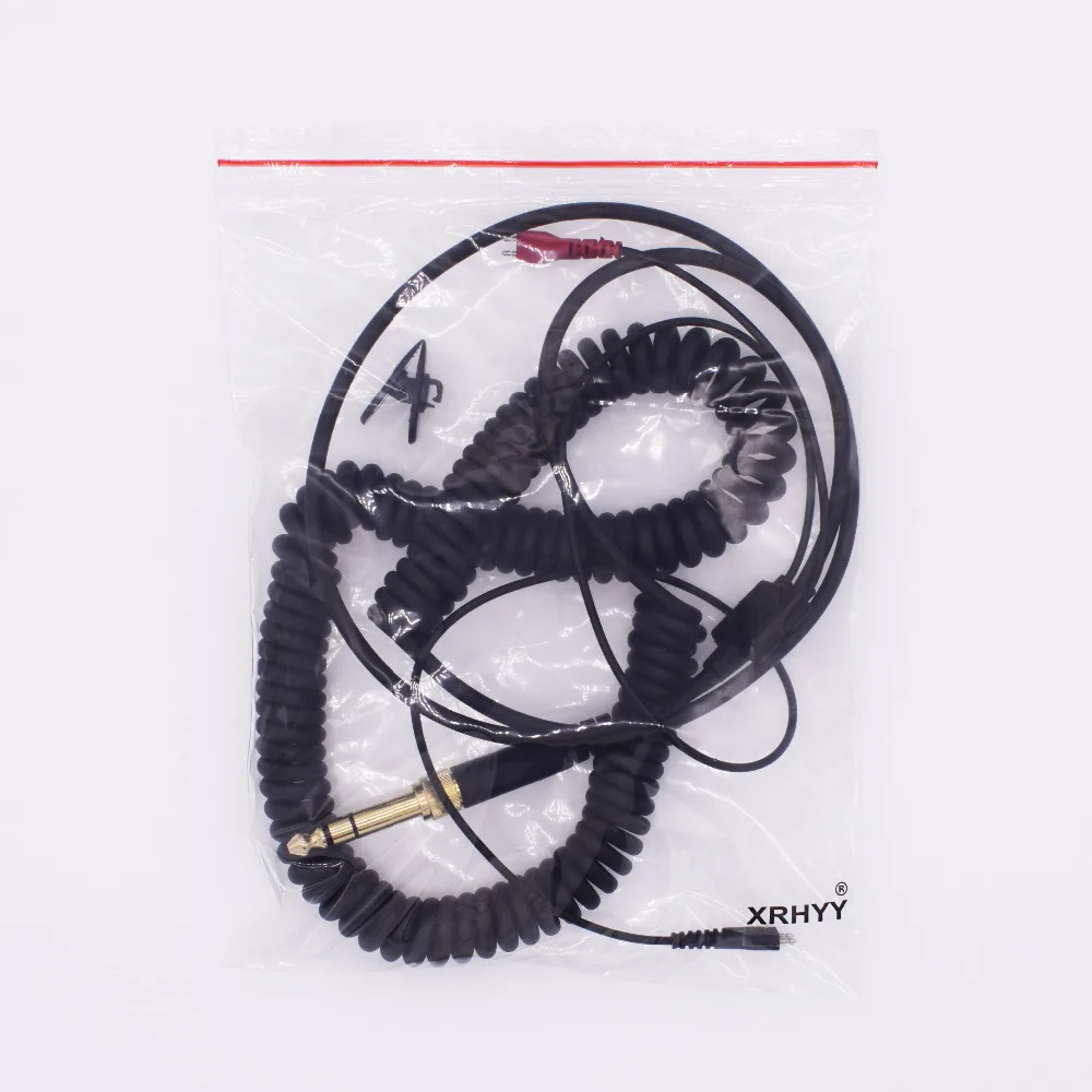 Сменный спиральный Эластичный кабель XRHYY для наушников Sennheiser HD25 II HD25sp HD560 HD540 HD480