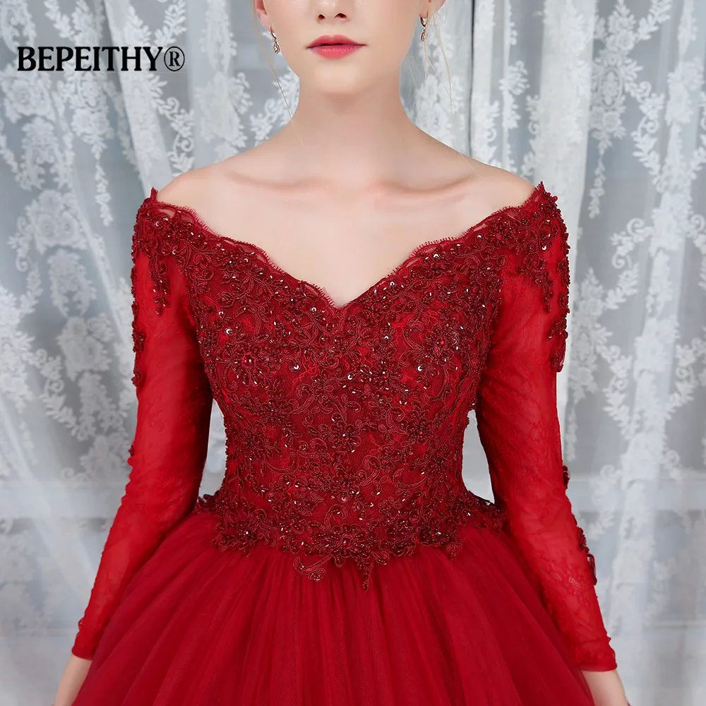 Robe De Soiree, бальное платье, кружевной топ, вечернее платье, вечерние, элегантные,, с длинным рукавом, длина до пола, винтажные, выпускные платья