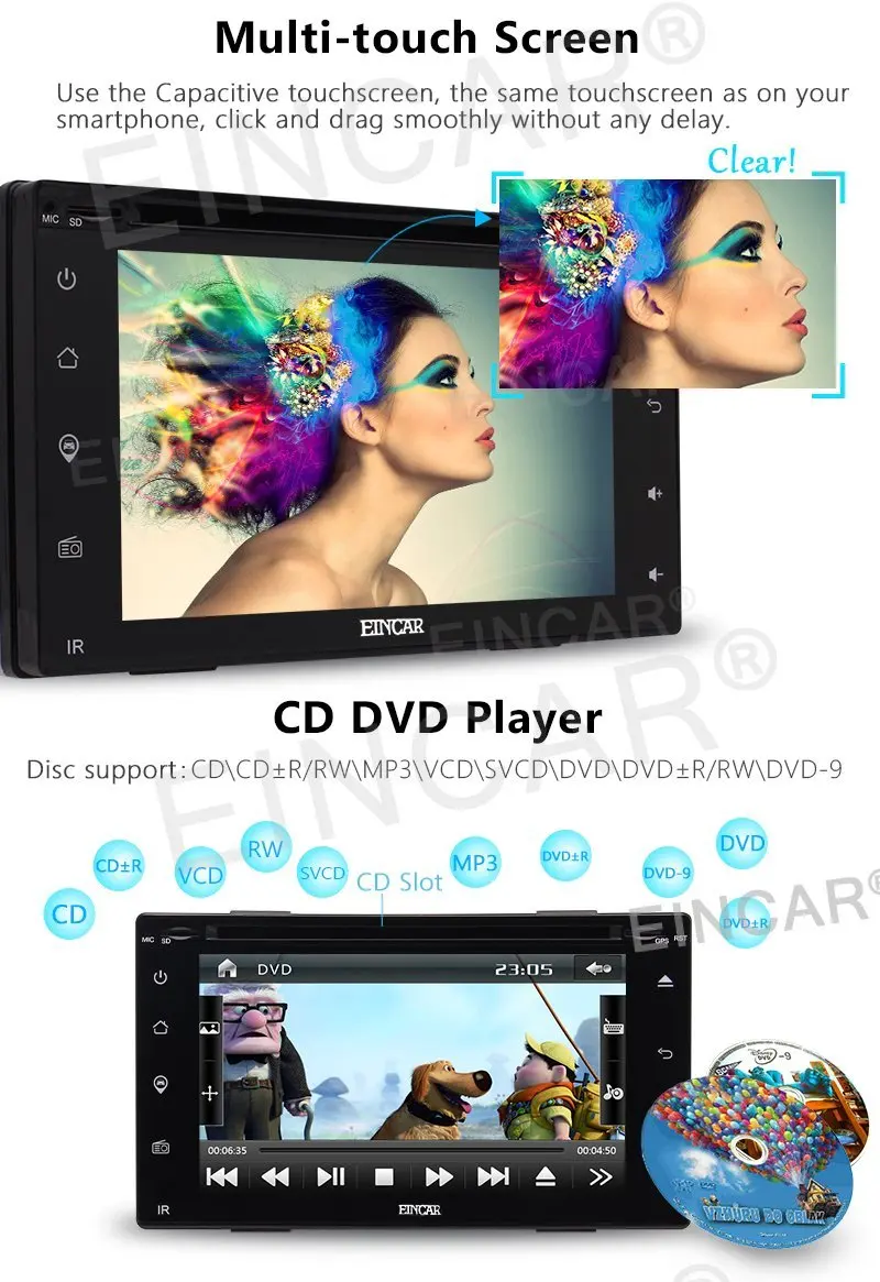 Беспроводная камера + 2 din радио автомобильный dvd-плеер gps навигация магнитофон