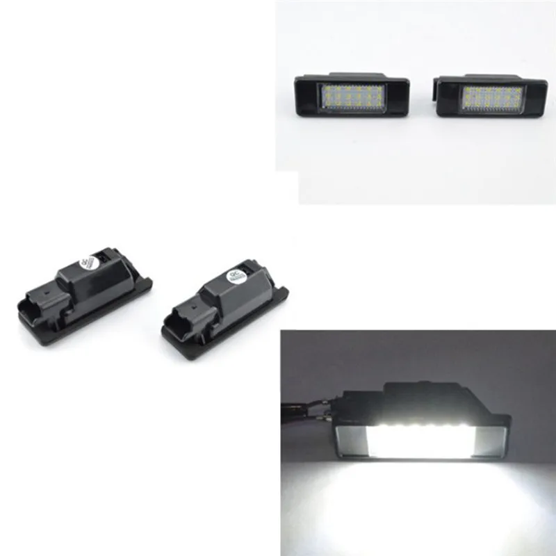 1 пара автомобильный светильник светодиодный номерной знак для Peugeot 207 308 Citroen Berlingo