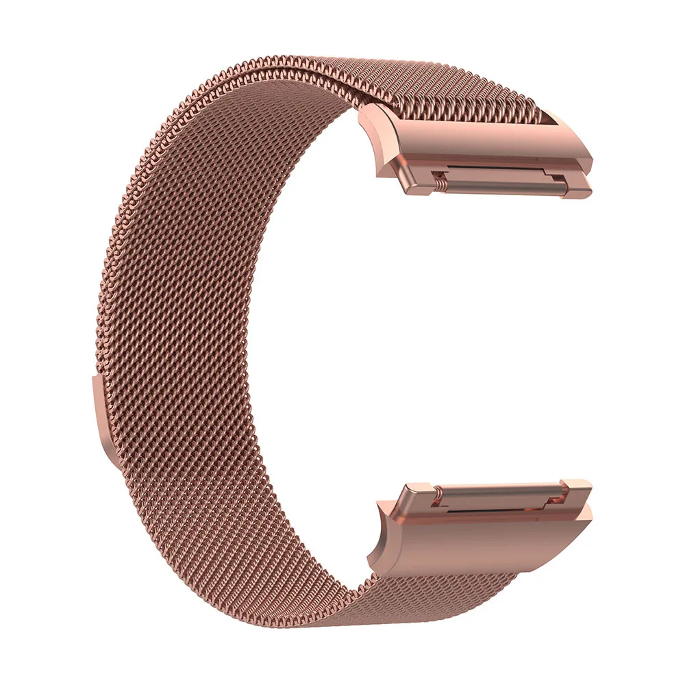 Для Fitbit ионной нержавеющей стали металлический ремешок Миланская петля сетка наручные часы ремешок