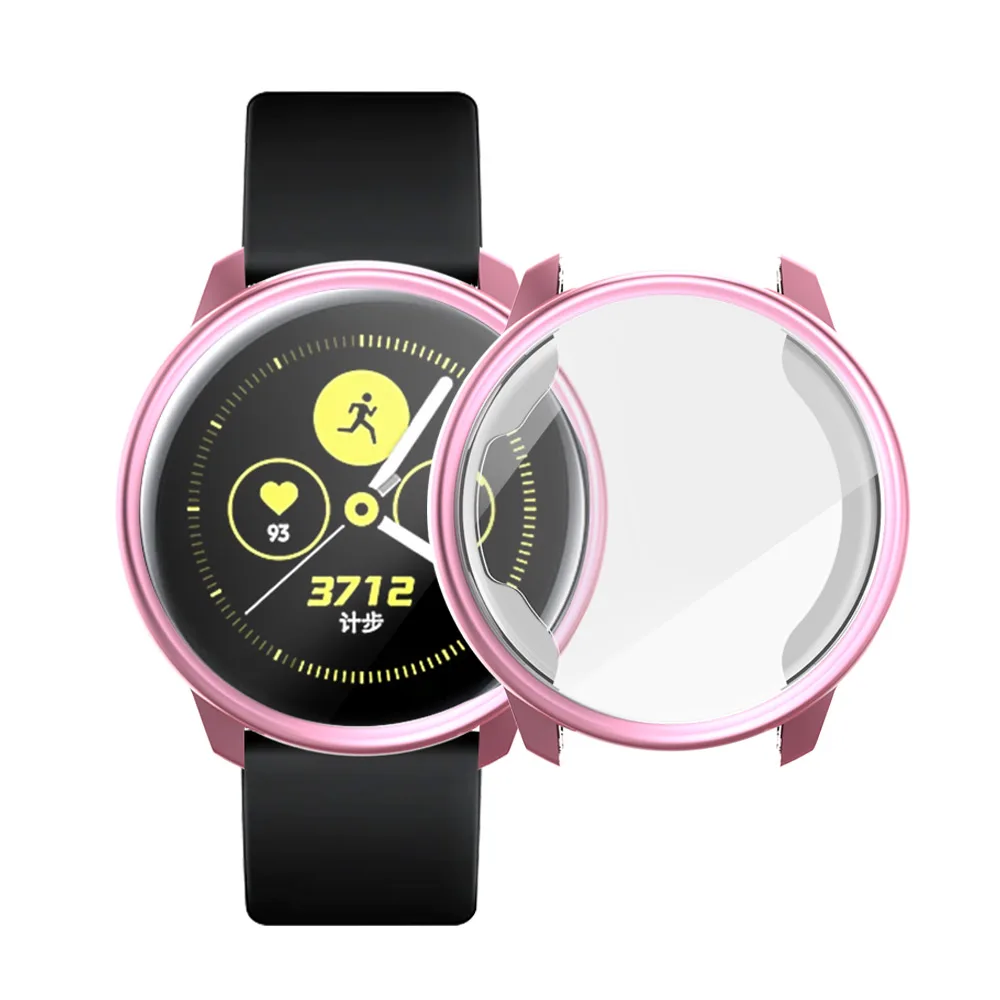 Чехол для samsung galaxy watch active, чехол, бампер, защита экрана, полное покрытие, Силиконовая защита