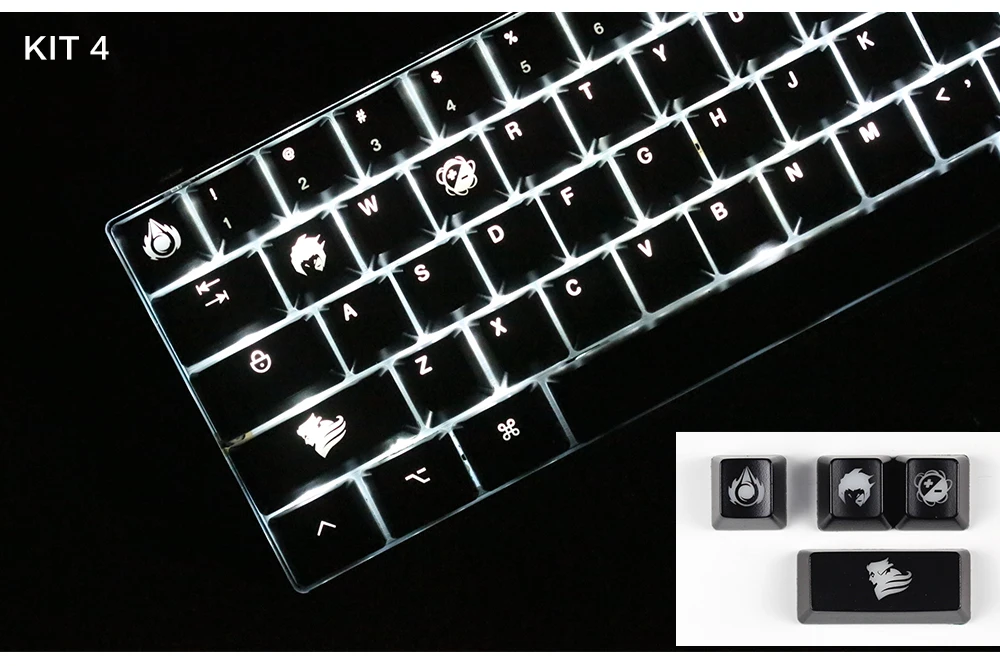 Blacklit kecap oem профиль для механической клавиатуры diy клавиатуры r4 esc 2,25 левый сдвиг