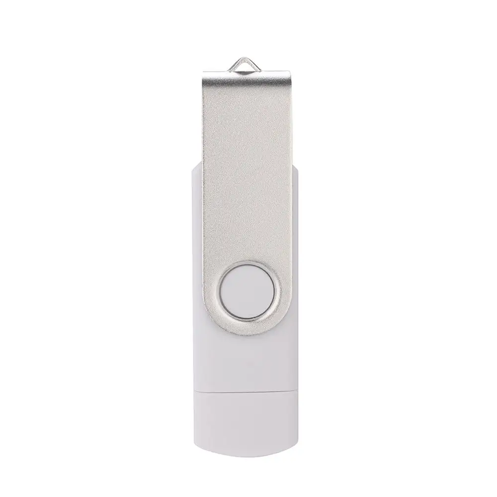 White Colorful OTG USB Flash Memory Stick 16GB 32GB Pendrive 4GB 6GB 64GB U Disk USB Flash Drive For Computer/Android Phone - Color: White