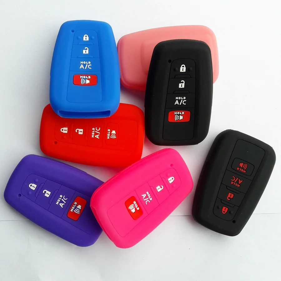 Силиконовые аксессуары для ключей на открытом воздухе Чехол чехол 4 кнопки Toyota