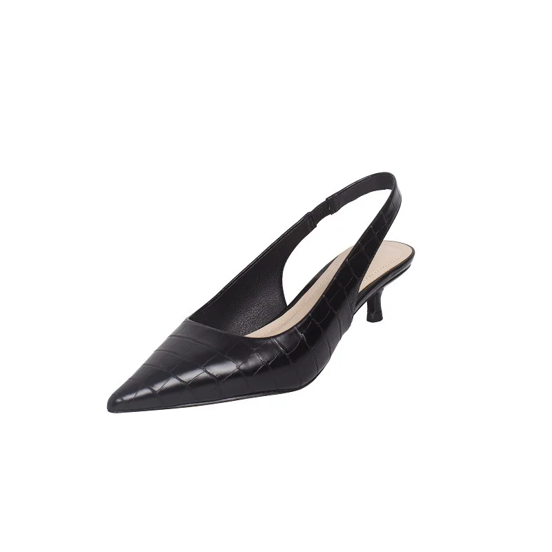 Новая весенняя женская обувь в Корейском стиле модные тонкие туфли на высоком