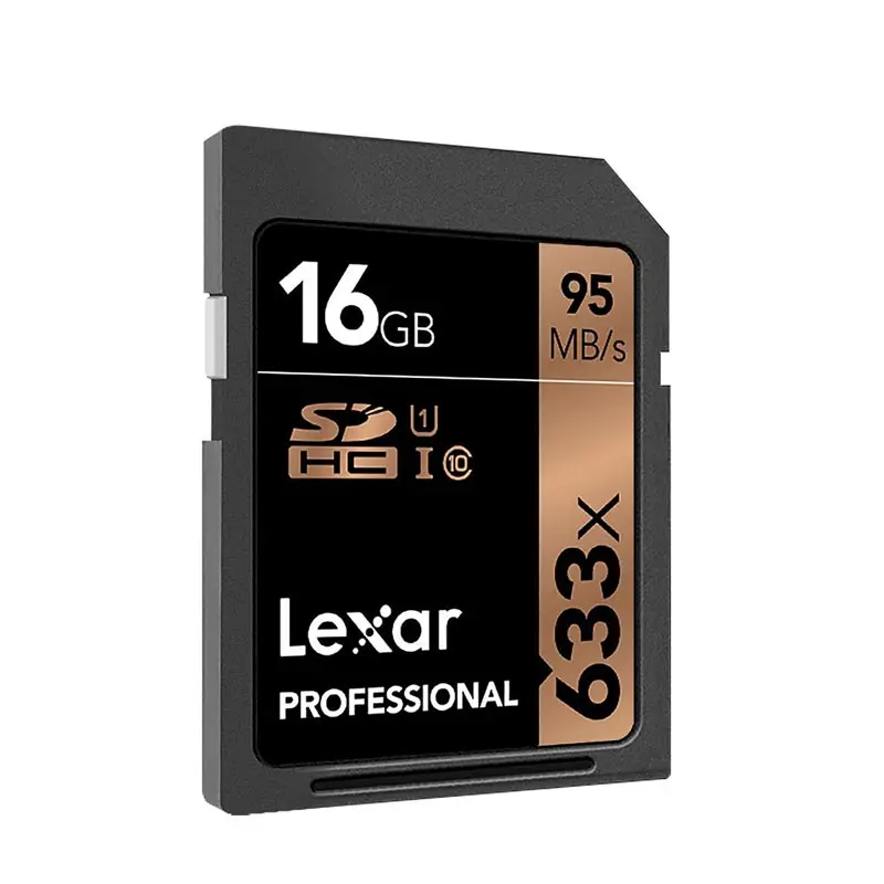 Оригинальный Lexar SD карты 95 м/с 16G 32 GB U1 633x64 128 256 512 U3 Class 10 карт памяти для 1080 p 3D 4 K