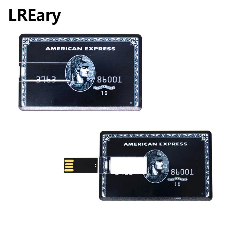 Горячая Распродажа Кредитная карта Pendrive American express карты USB флеш накопитель 64 ГБ 128