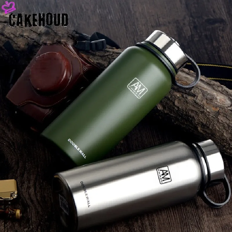 CAKEHOUD вакуумная фляжка из нержавеющей стали для улицы портативная большая емкость спортивная бутылка дорожная чашка Питьевая утварь