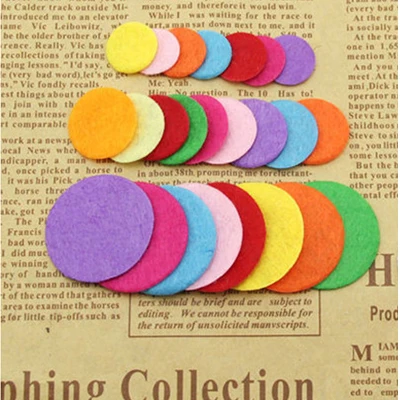 1CM Mix Color 2000 шт. маленькие круглые Войлок 1 см тканевые подкладки цветок аксессуары патчи круглые фетровые диски - Цвет: 1CM Mix Color