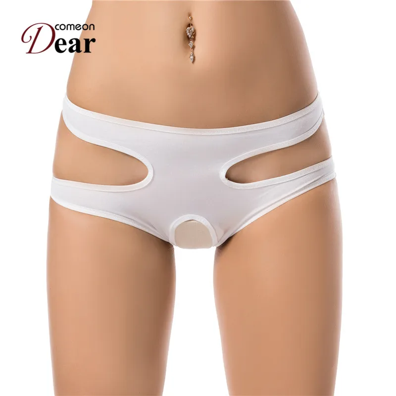 Comeondear PA5016 разноцветный Новые однотонные Для женщин трусы с вырезами открытой