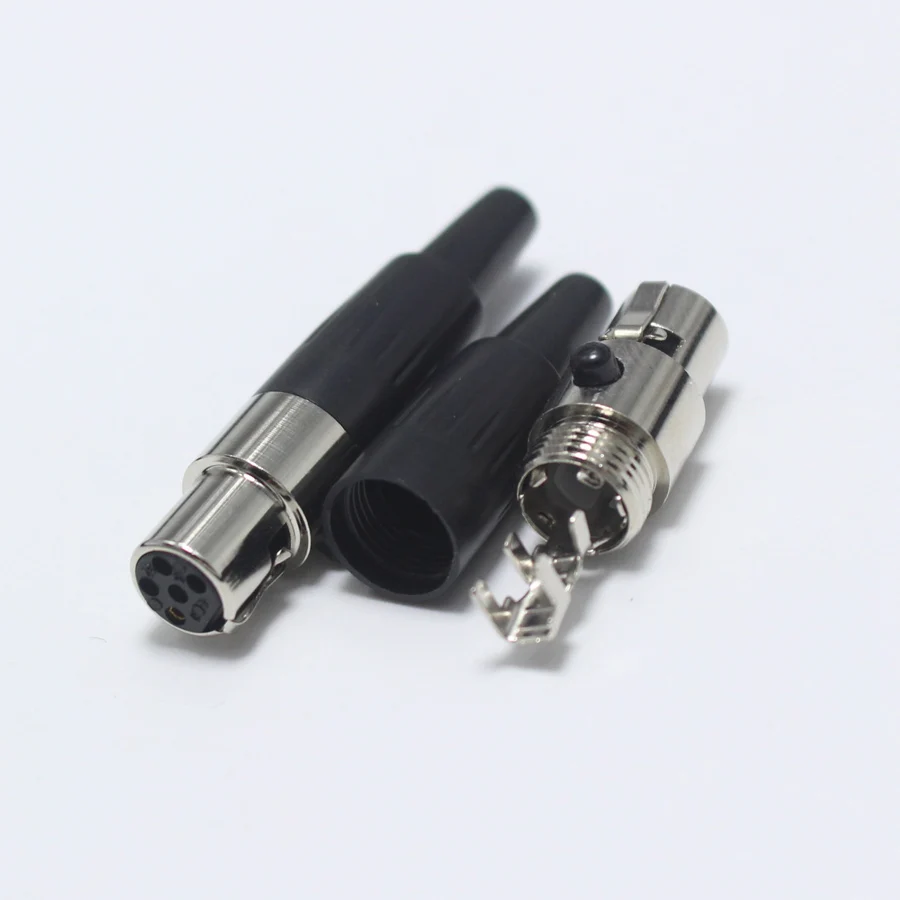 1 шт. Mini XLR 3 4 5 6 контактный штекер/гнездовой разъем маленький 3P Аудио для микрофона