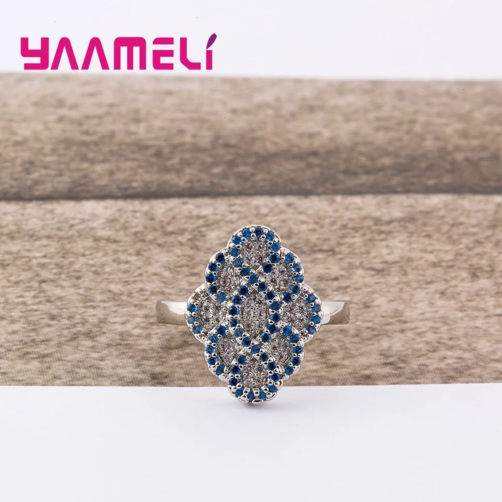 Top Quality Women Ring 925 Sterling Silver Accessories Pave Small Crystal Stone Beautifully Wedding For Ladies | Украшения и