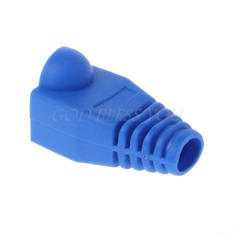 Кабели TCAM Ethernet 100 шт. CAT5E CAT6 RJ45 колпачки сетевой кабель натяжные сапоги