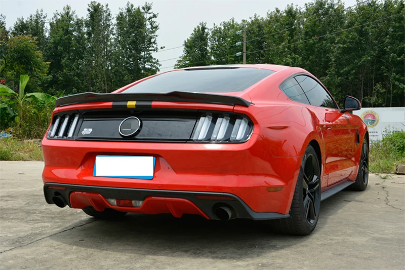 Для Ford Mustang 2015 2016 2017 украшение автомобиля ABS пластик краска цвет задний багажник