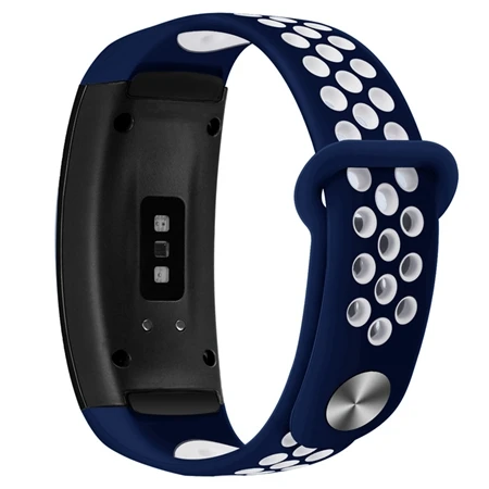 Gray White Hangrui сменный Браслет для samsung gear Fit 2 Двухцветный силиконовый ремешок для samsung gear Fit 2 Pro SM-R360 браслеты - Цвет: Gray White
