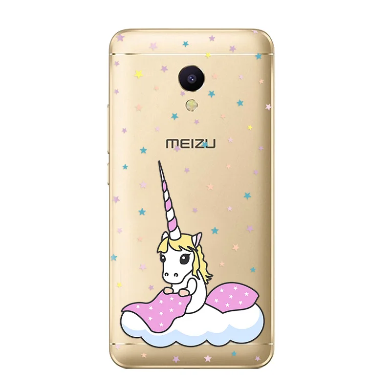 Unicorn Phone Case for Meizu M5C M5S Pro 7 Plus U10 U20 M6 Note Cute Rainbow Horse Soft Silicone Back cover TPU |
