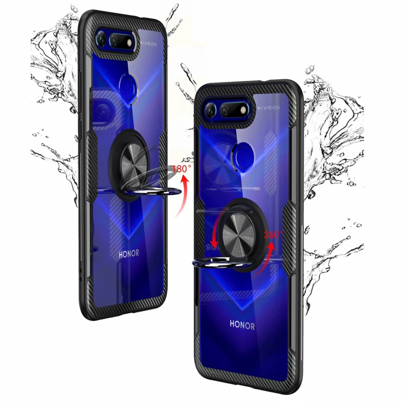 Чехол V20 для huawei Honor View 20, роскошное прозрачное защитное кольцо из углеродного волокна, чехол для Honor V20 PCT-AL10