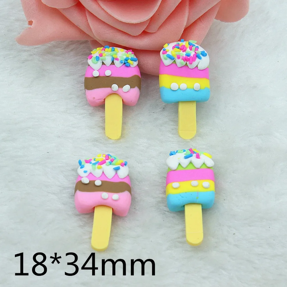 30 шт./лот kawaii ploymer clay icecream для детей phonecase смешанные цвета около 18*34 мм|icecream| |