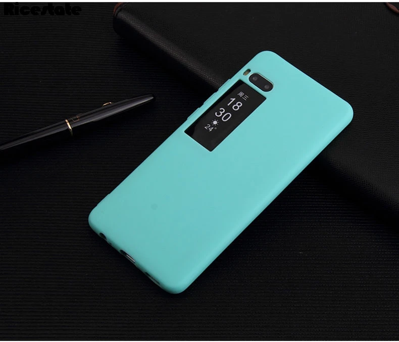 Чехол для Meizu Pro 7, силиконовый чехол из ТПУ для Meizu Pro7 Pro 7 Ctystal, прозрачный и матовый однотонный мягкий чехол - Цвет: Небесно-голубой