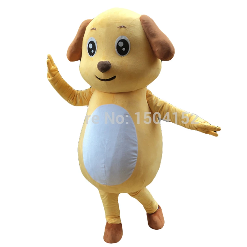 

Yellow dog Mascot costume Adult size Yellow dog Mascot costume Free shipping