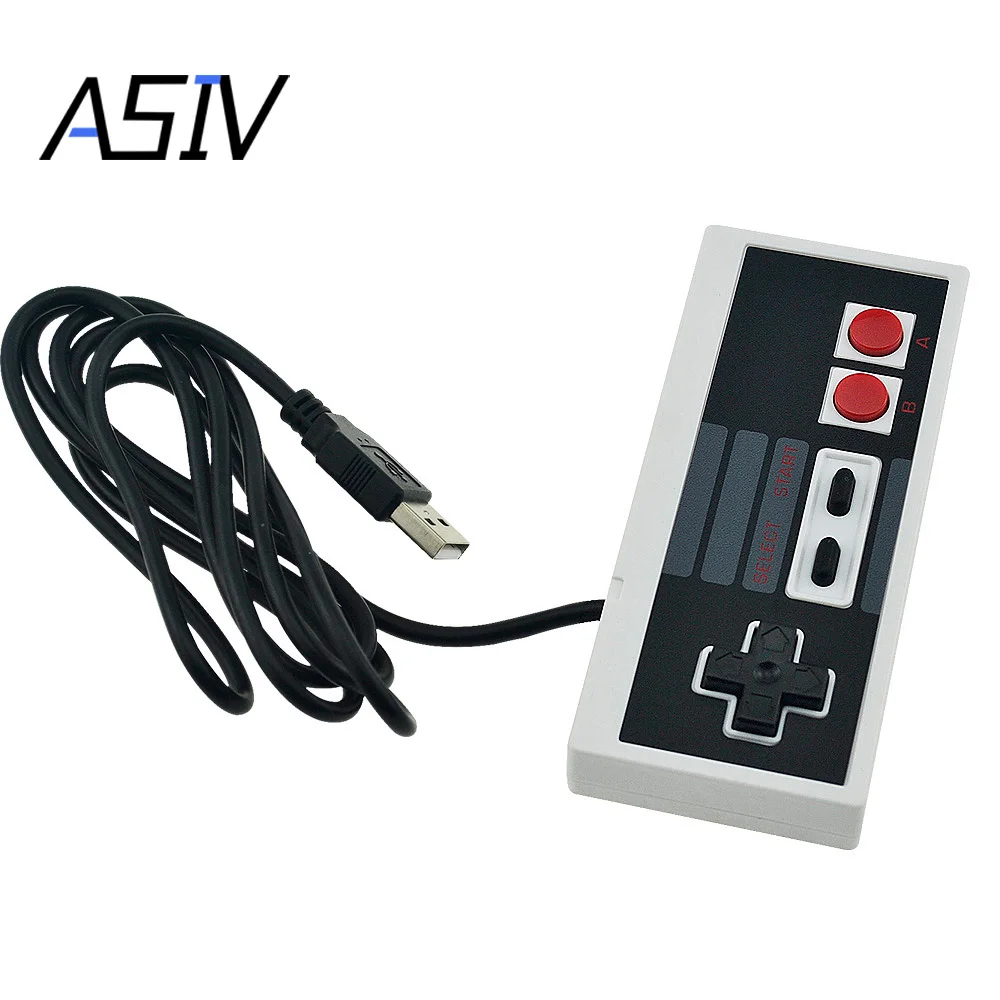 ASIV NES проводной контроллер ручки PC/USB/nes компьютерная игровая ручка в стиле ретро