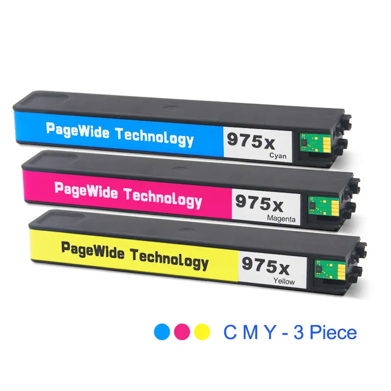 Tri-Colors - 3 PCS Третий вечерние 975 для hp 975XL Восстановленный чернильный картридж для hp 352dw 377dw 452dn/dw 477dn 477dw 552dw 577dw P55250dw P57750dw - Цвет: Tri-Colors - 3 PCS
