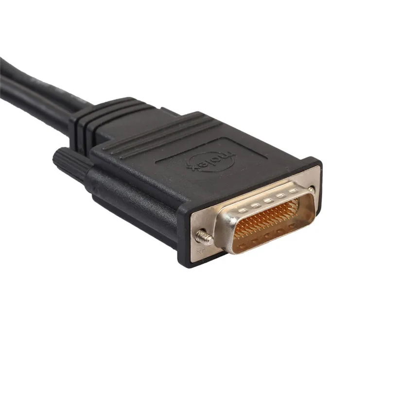 Mosunx DMS59 DVI Мужской 2 x VGA Женский DMS 59 Pin видео разделитель монитора td0807 Прямая