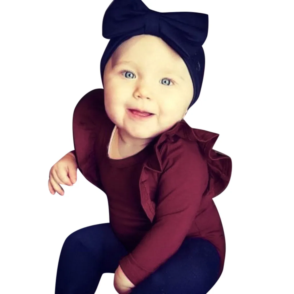 Для малышей для маленьких мальчиков Однотонная рубашка с длинными рукавами