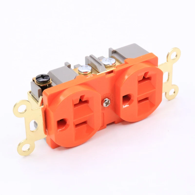 Штук США AC Розетка розетки золотой разъем с покрытием дистрибьютор|socket distributor|us