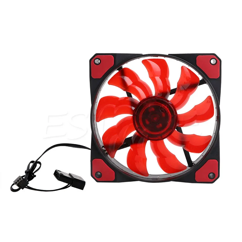 

3-Pin/4-Pin 120mm PWM PC Computer Case CPU Cooler Cooling Fan with LED Light New Design