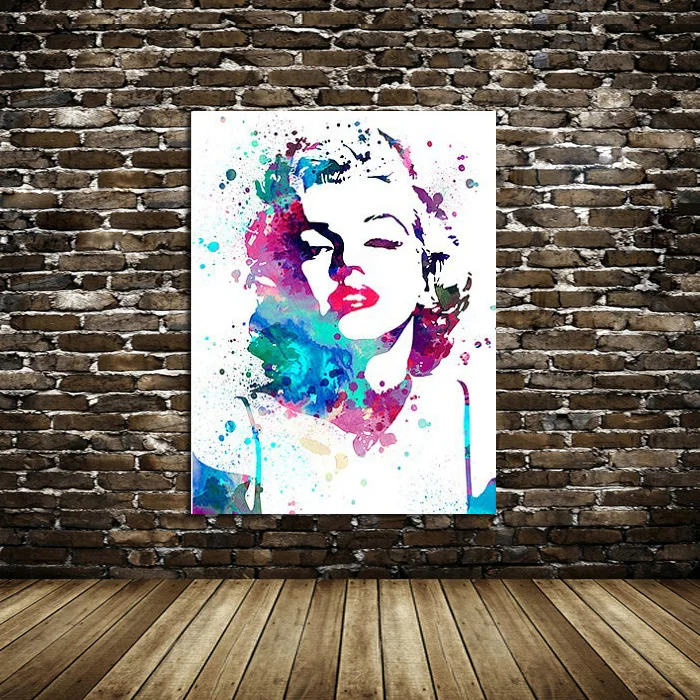 Картина маслом на холсте с изображением абстрактной звезды Монро|oil painting|paintings on