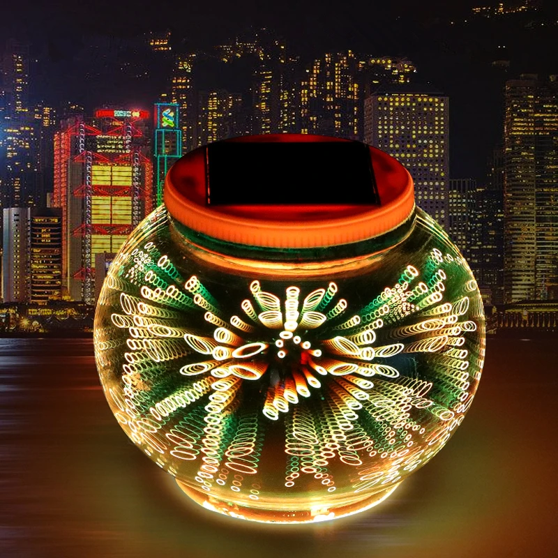 Светодиодный светильник для лужайки мозаика стекло солнечная энергия шар