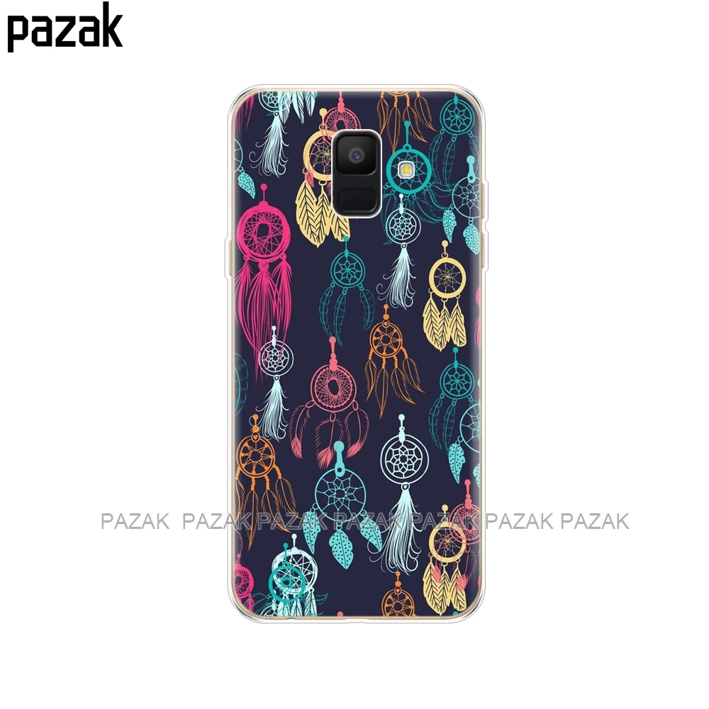 34284 Силиконовый чехол для телефона samsung Galaxy A6 Dual SIM SM A600 A600F, мягкая задняя крышка из ТПУ для samsung A6 Plus A605 A605F, новинка - Цвет: 34284