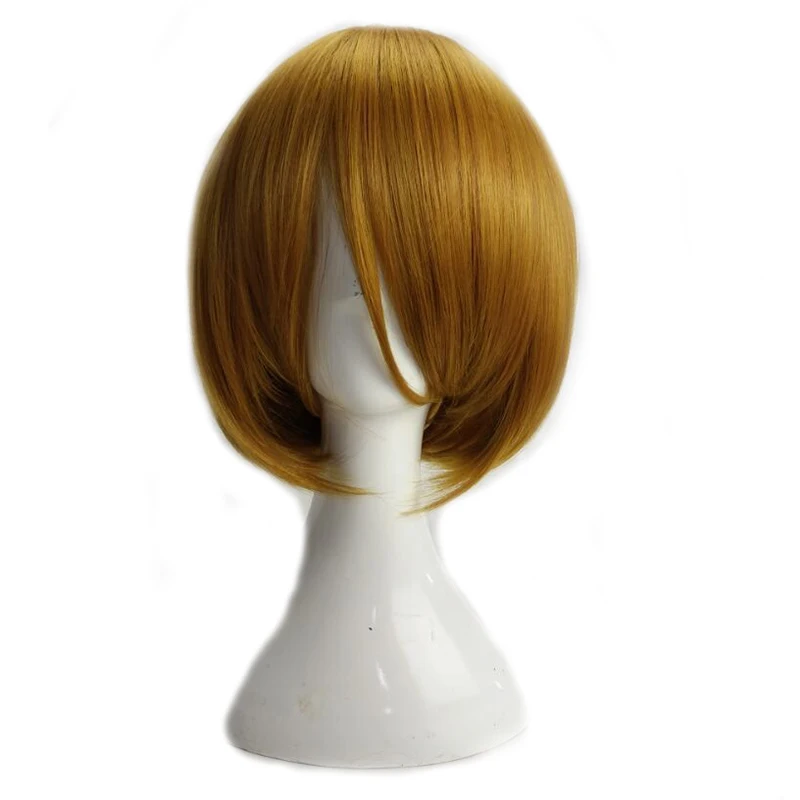HAIRJOY косплей парик короткие прямые синтетические волосы оранжевый парики 4 цвета