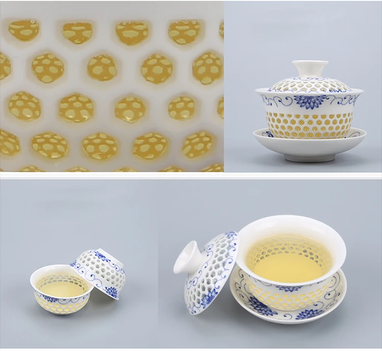 TANGPIN сине-белый керамический чайник Gaiwan, чайная чашка для Пуэр китайский чайный набор кунг-фу посуда для напитков