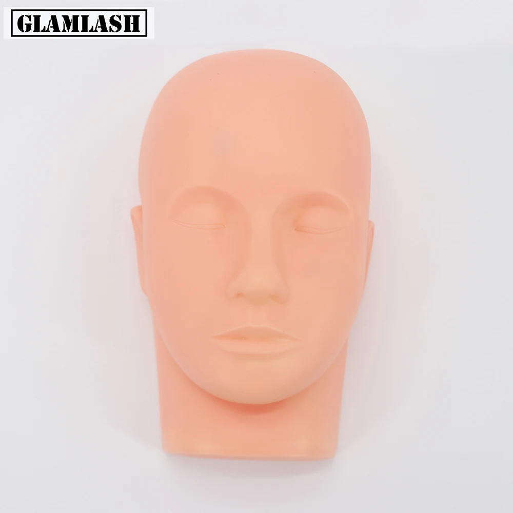GLAMLASH 1 шт. Профессиональный обучающий манекен с плоской головкой Практика Макияж для ресниц ресницы для наращивания