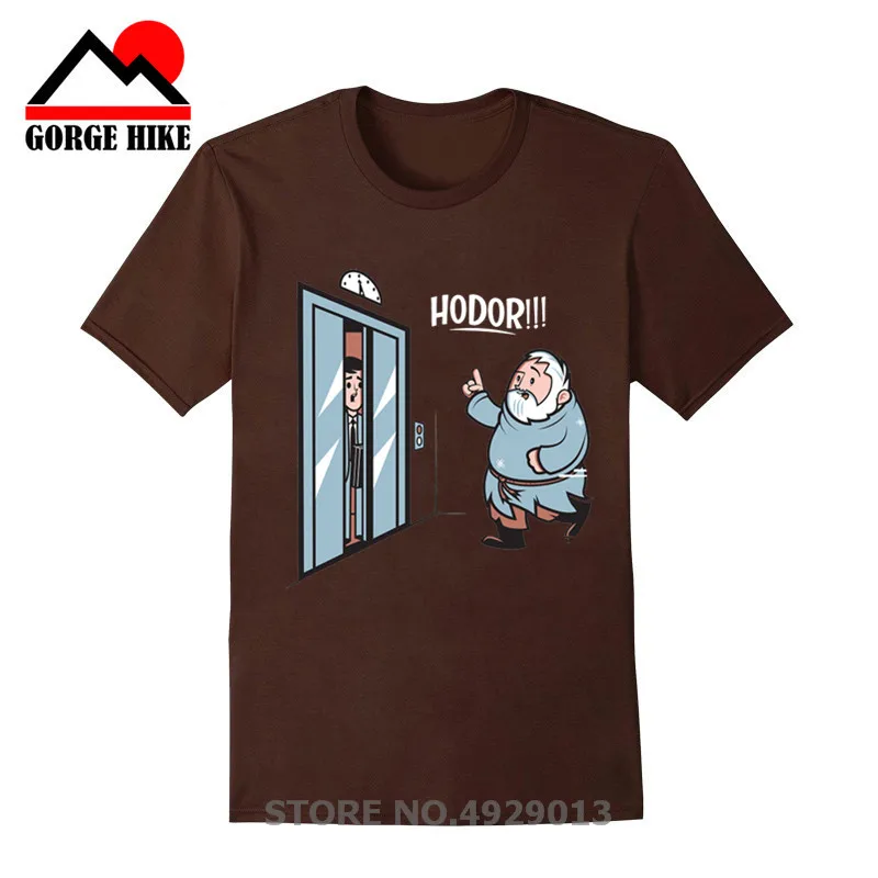 Ледяной и пожарный противостояние Ходор Джон Сноу мужские зимние футболки