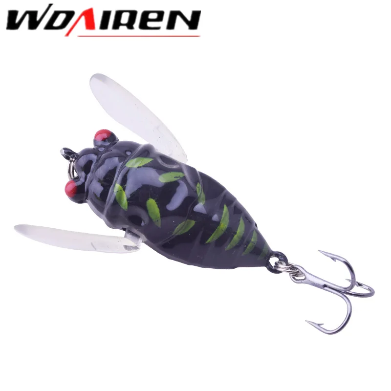 

1Pcs Perch Insect Bait 6g 4.7cm Fishing Lure Treble Barb Hook Fishing Tackle Artificial floating Bait Fishing Accessories