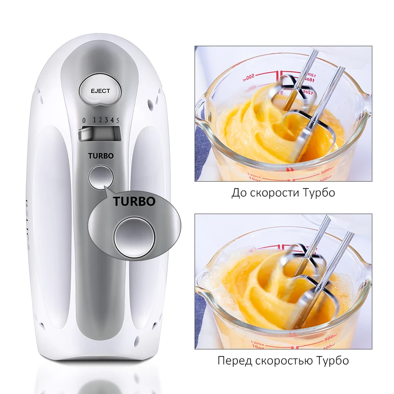 RELICE НМ 002 Электрический кухонный погружной ручной миксер 5 скоростей 200Вт