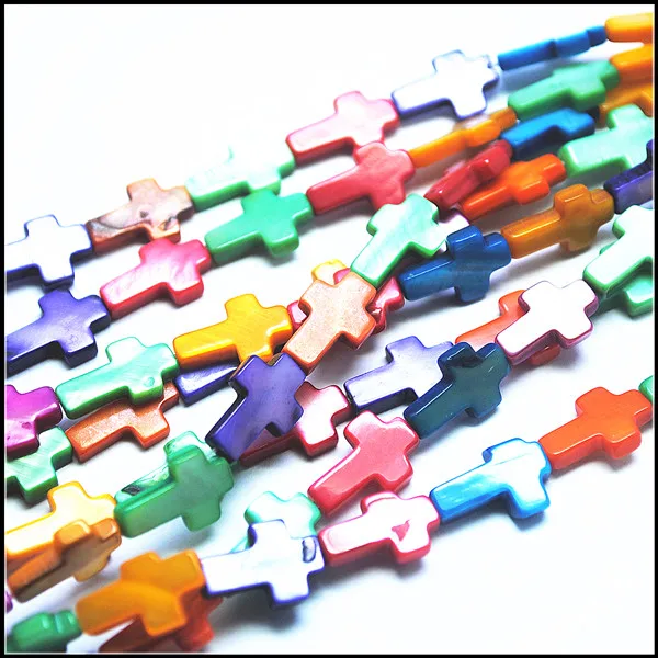 Аксессуары из белых перламутровых бусин крест форма для женских браслетов