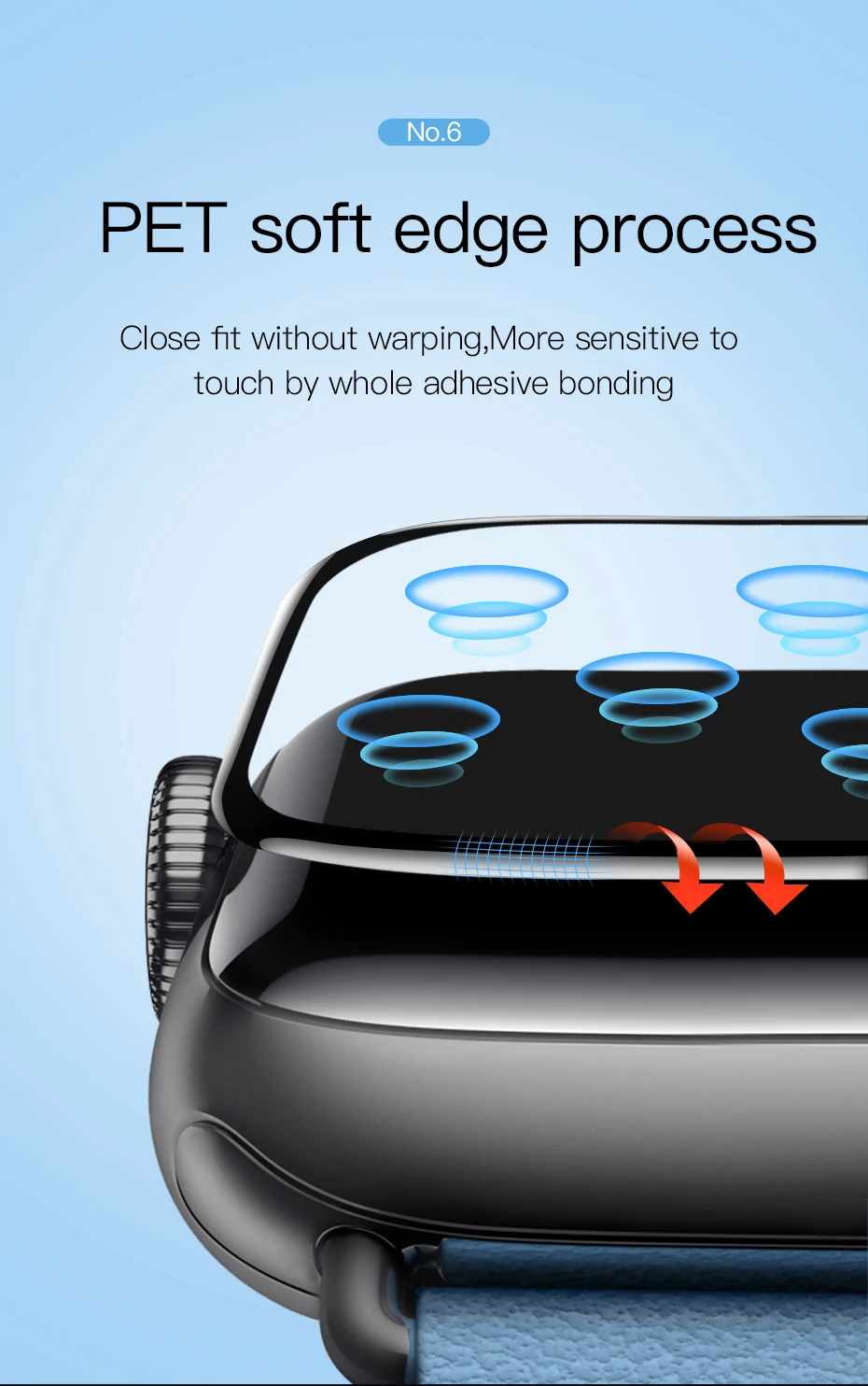 Тонкое защитное стекло Baseus 0,23 мм для Apple Watch 1 2 3 4 5 3D полное покрытие закаленное стекло для iWatch 4 3 2 Защита экрана