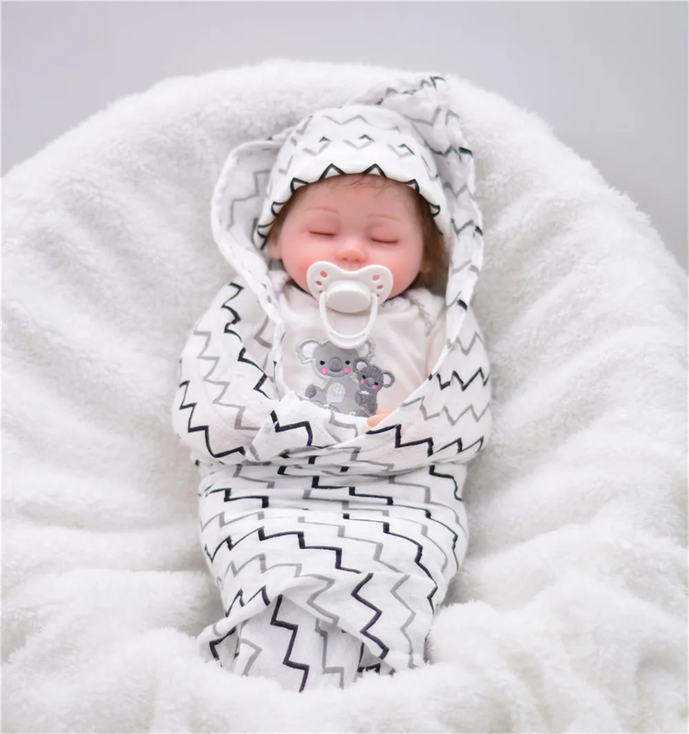 16&quot40cm reborn silicone babies dolls fashion sleeping quiet toddlers handmade bebe alive | Игрушки и хобби