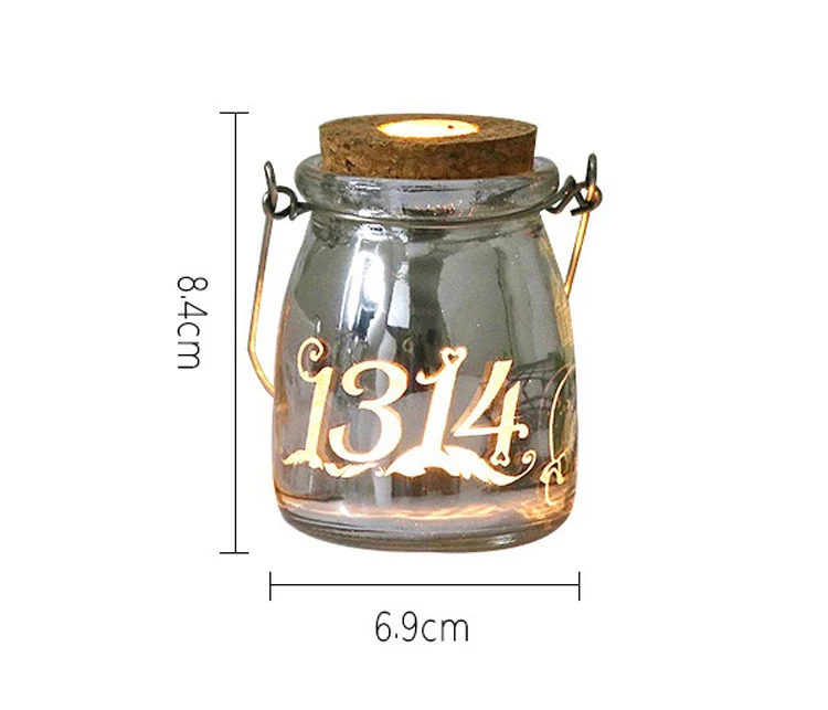 Светодиодная стеклянная лента поделка в виде бутылки для желаний светильник