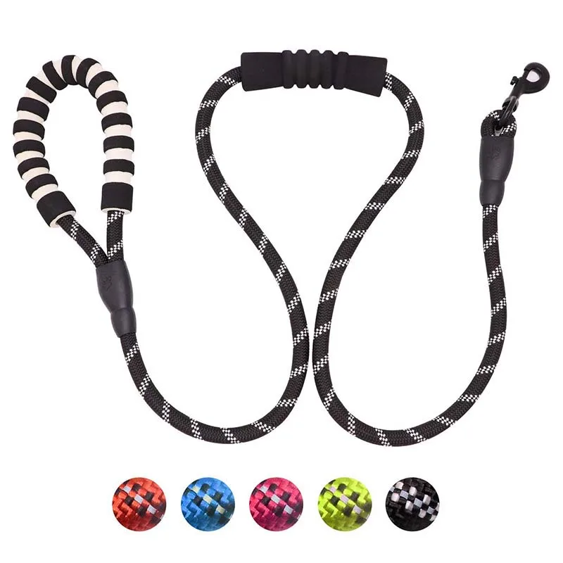 Светоотражающий Поводок для маленьких и больших собак многоцветные круглые