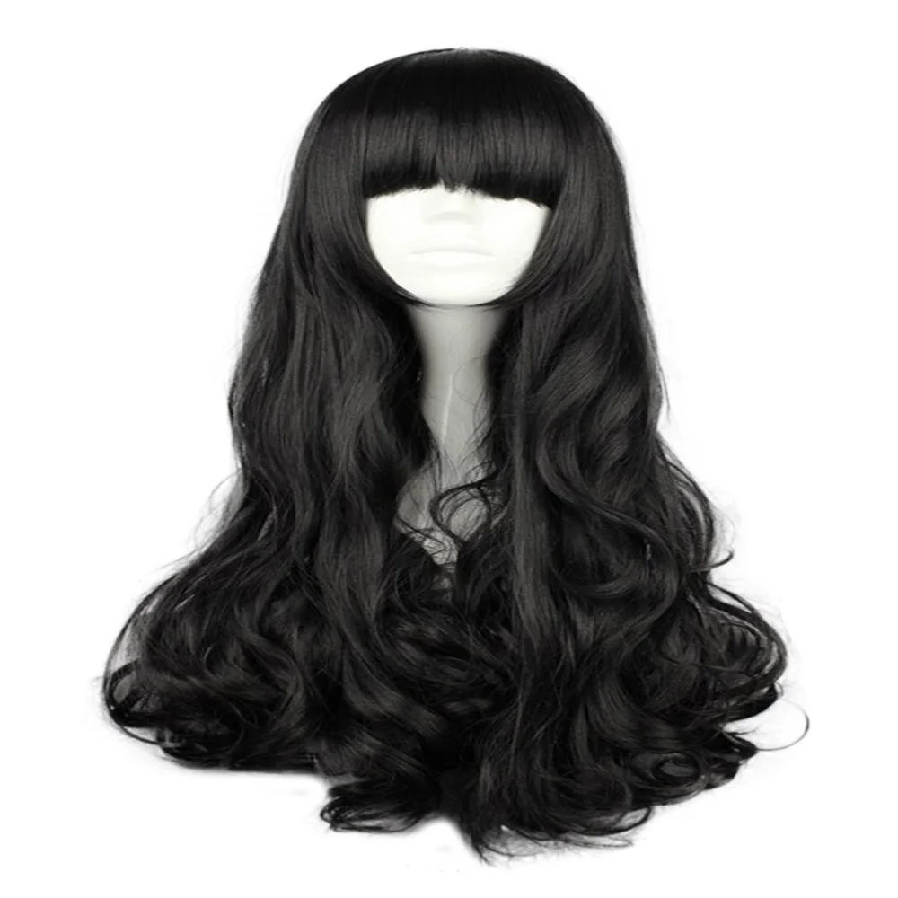 black HAIRJOY синтетические волосы RWBY Блейк Белладонна косплей парик 70 см длинные волнистые парики 4 цвета доступны - Цвет: black